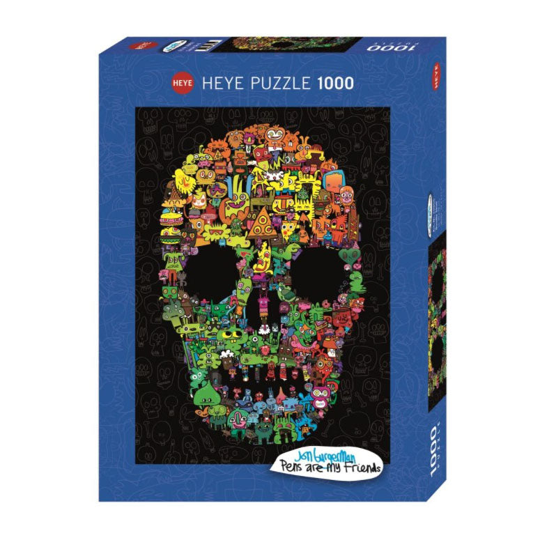 Doodle Skull 1000-Piece Puzzle