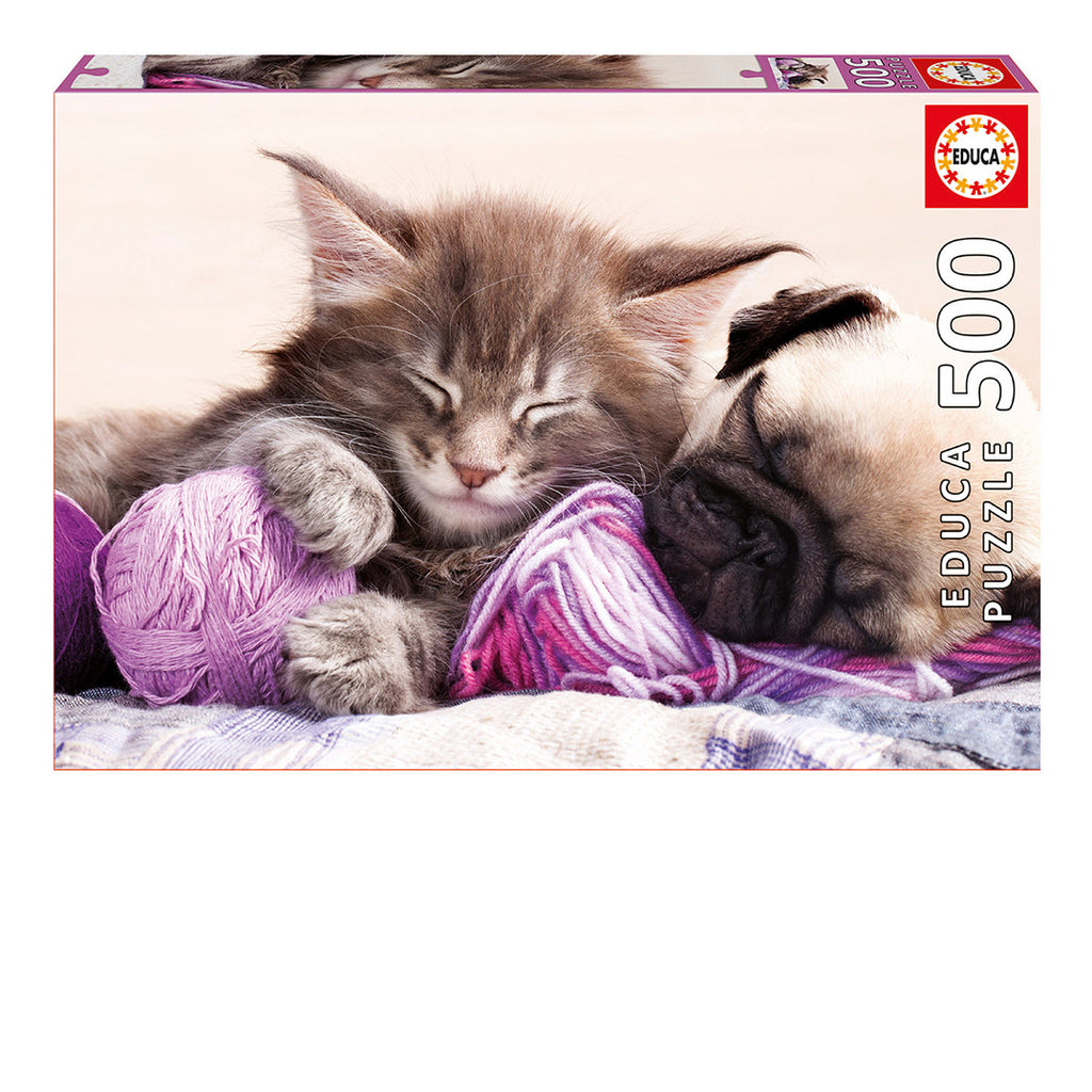 Kitten and Puppy 500-Piece Puzzle