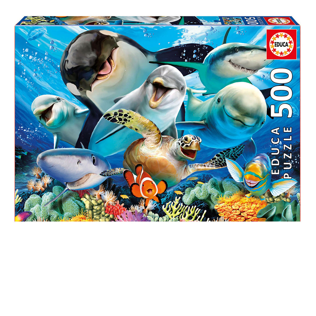 Underwater Selfie 500-Piece Puzzle