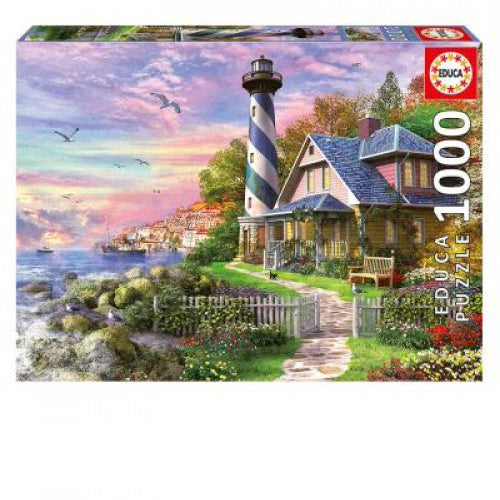 Lighthouse at Rock Bay 1000-Piece Puzzle