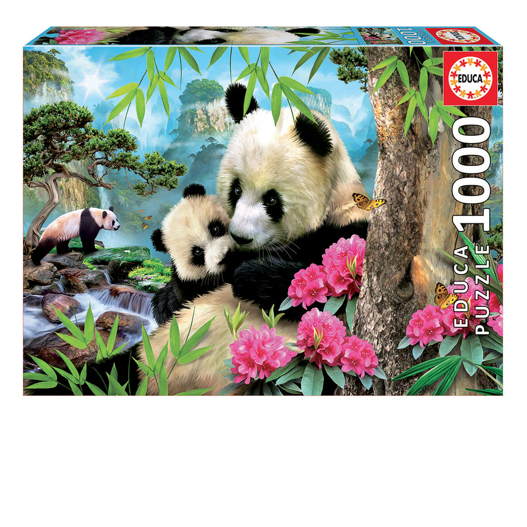 Pandas<br>Casse-tête de 1000 pièces