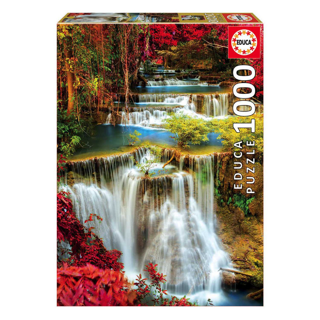 Waterfall in Deep Forest 1000-Piece Puzzle