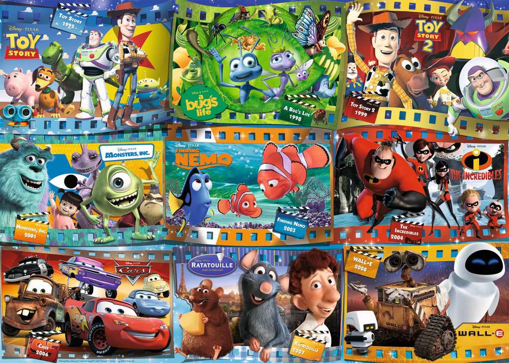 Disney Pixar Movies 1000-Piece Puzzle Old