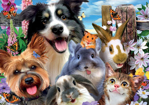 Yard Buddies Selfie 500-Piece Puzzle