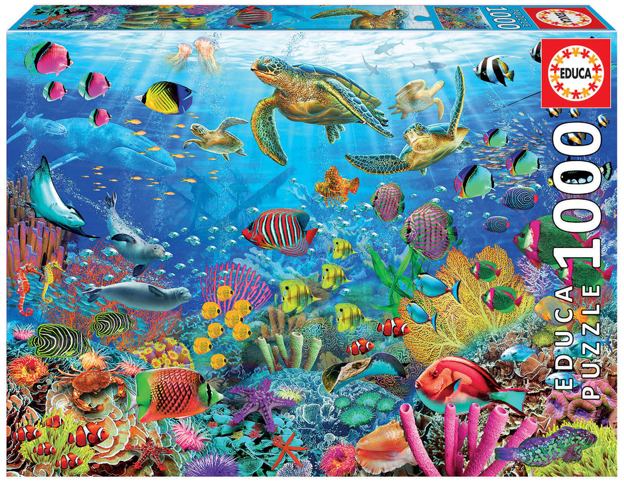 Tropical Fantasy Turtles 1000-Piece Puzzle