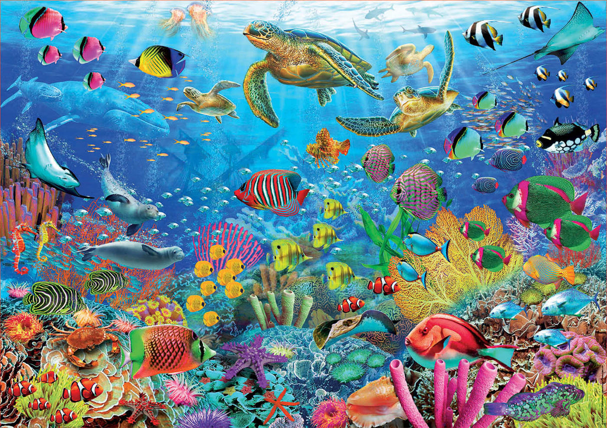 Tropical Fantasy Turtles 1000-Piece Puzzle