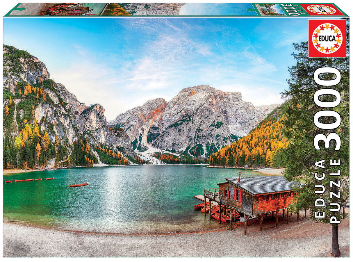 Braies Lake in Autumn - Casse-tête de 3000 pièces