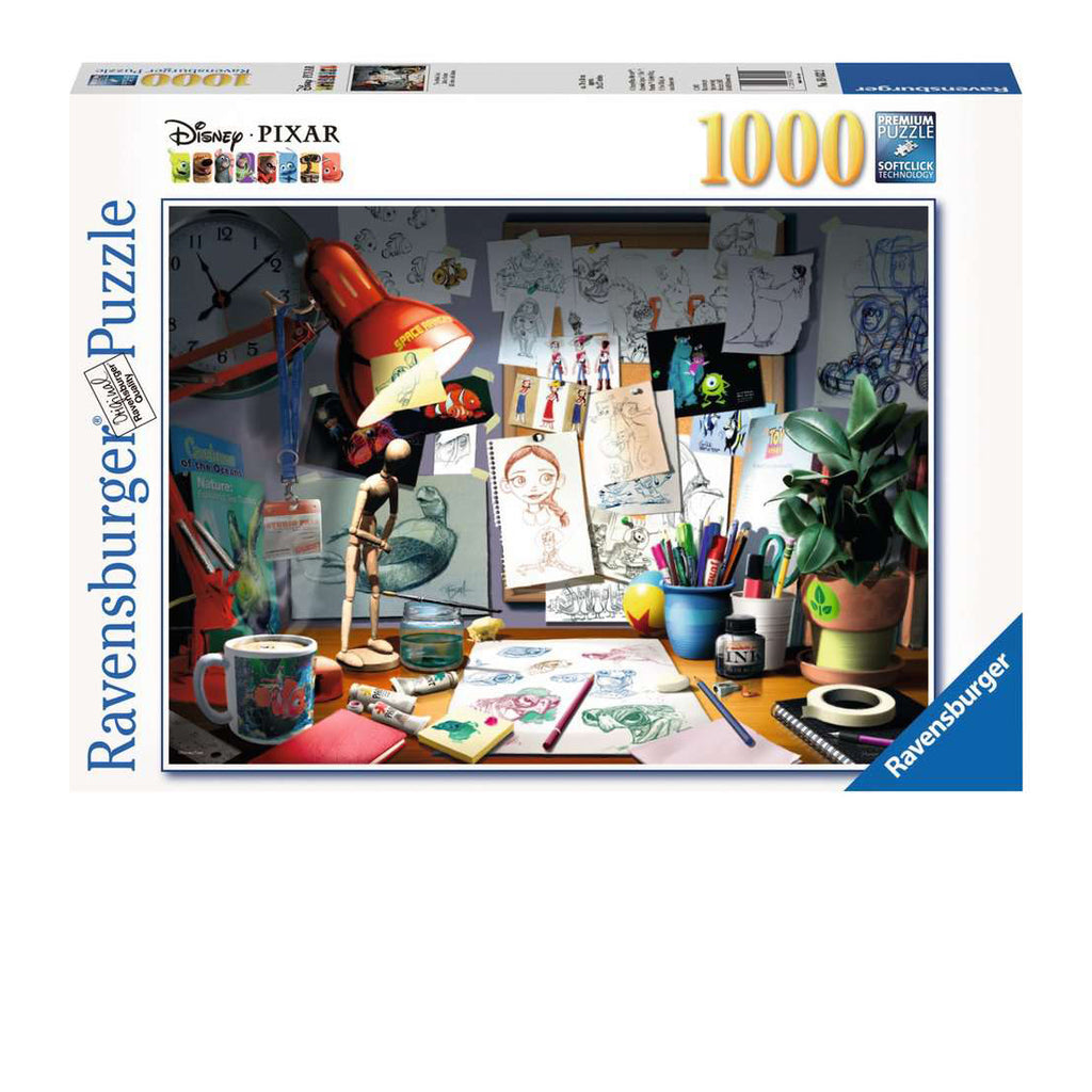 Pixar - The Artist's Desk 1000-Piece Puzzle