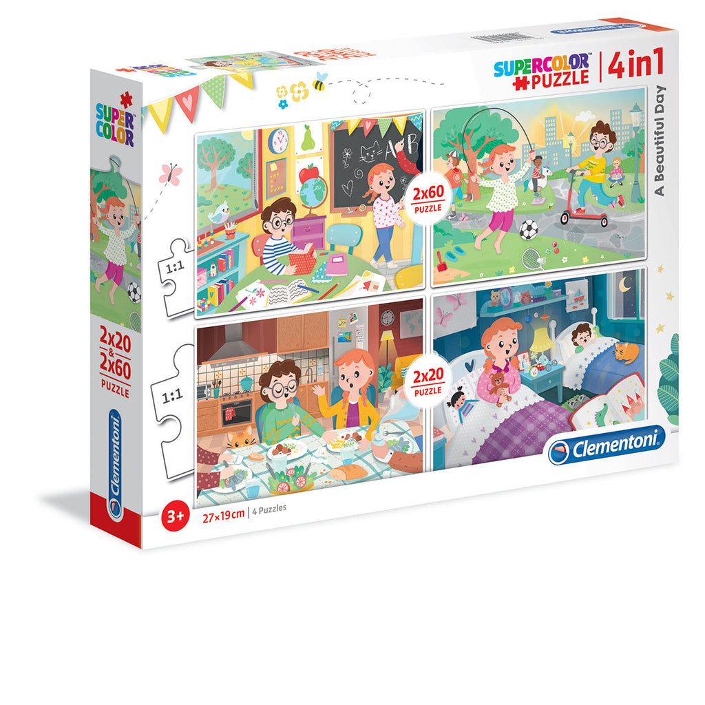 4 in 1 Puzzle for Kids - A Beautiful Day
