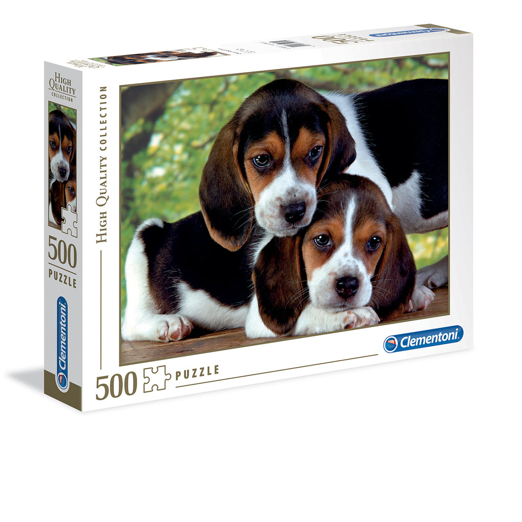 Close Together Puppies 500-Piece Puzzle