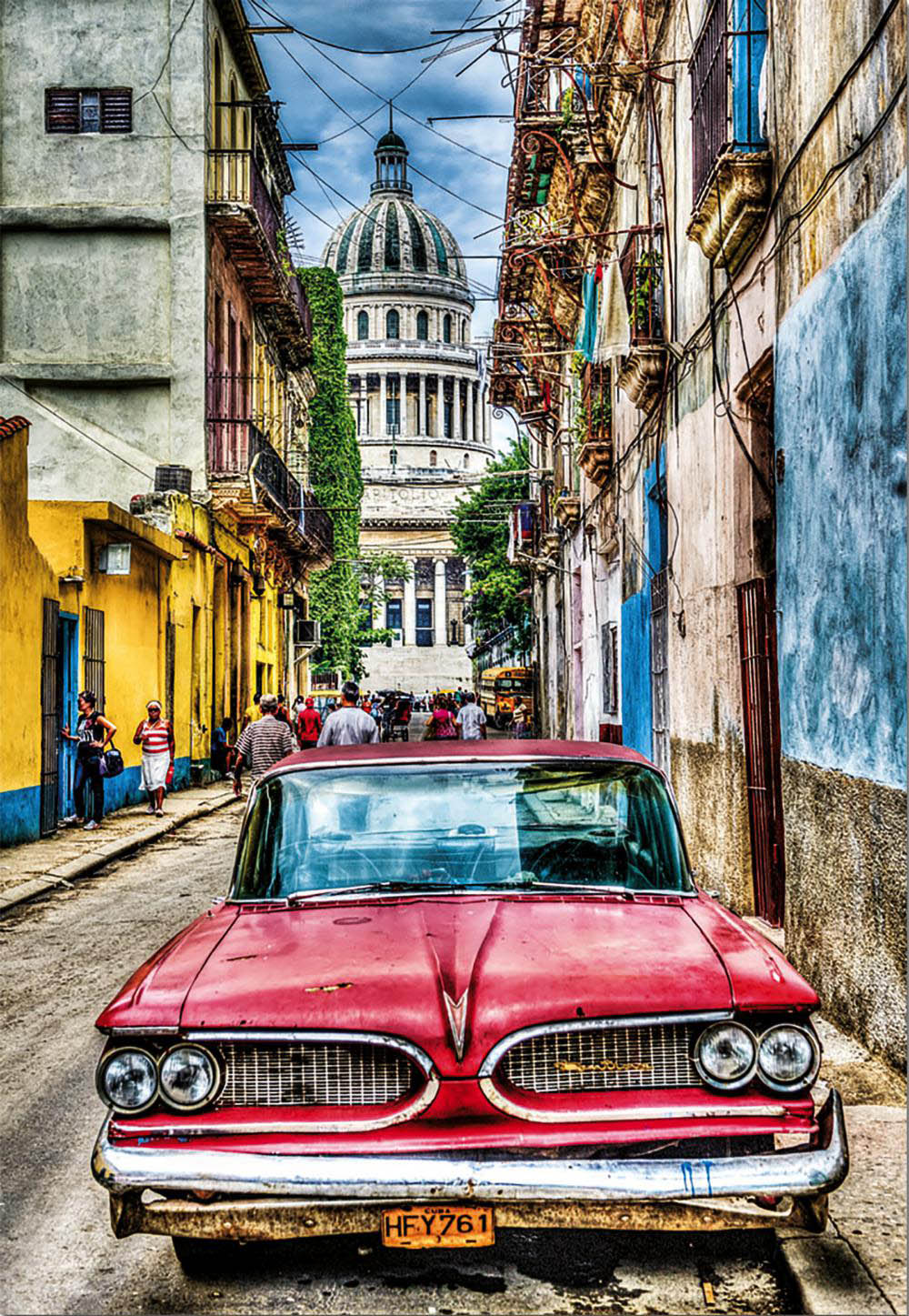 Vintage Car in Old Havana 1000-Piece Puzzle