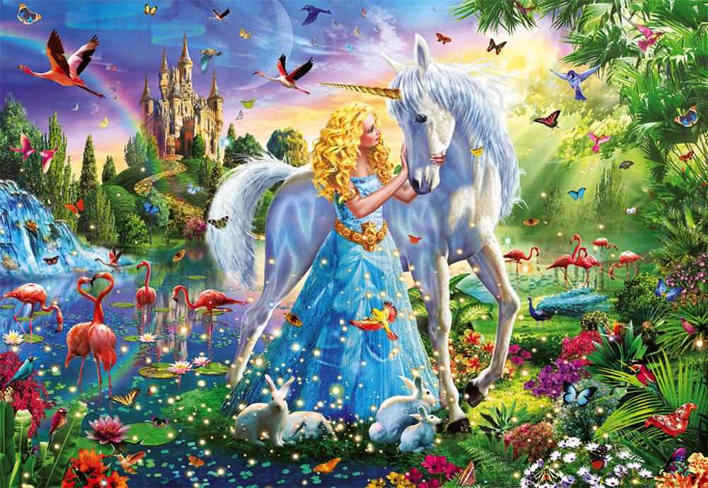 La princesse et la licorne<br>Casse-tête de 1000 pièces
