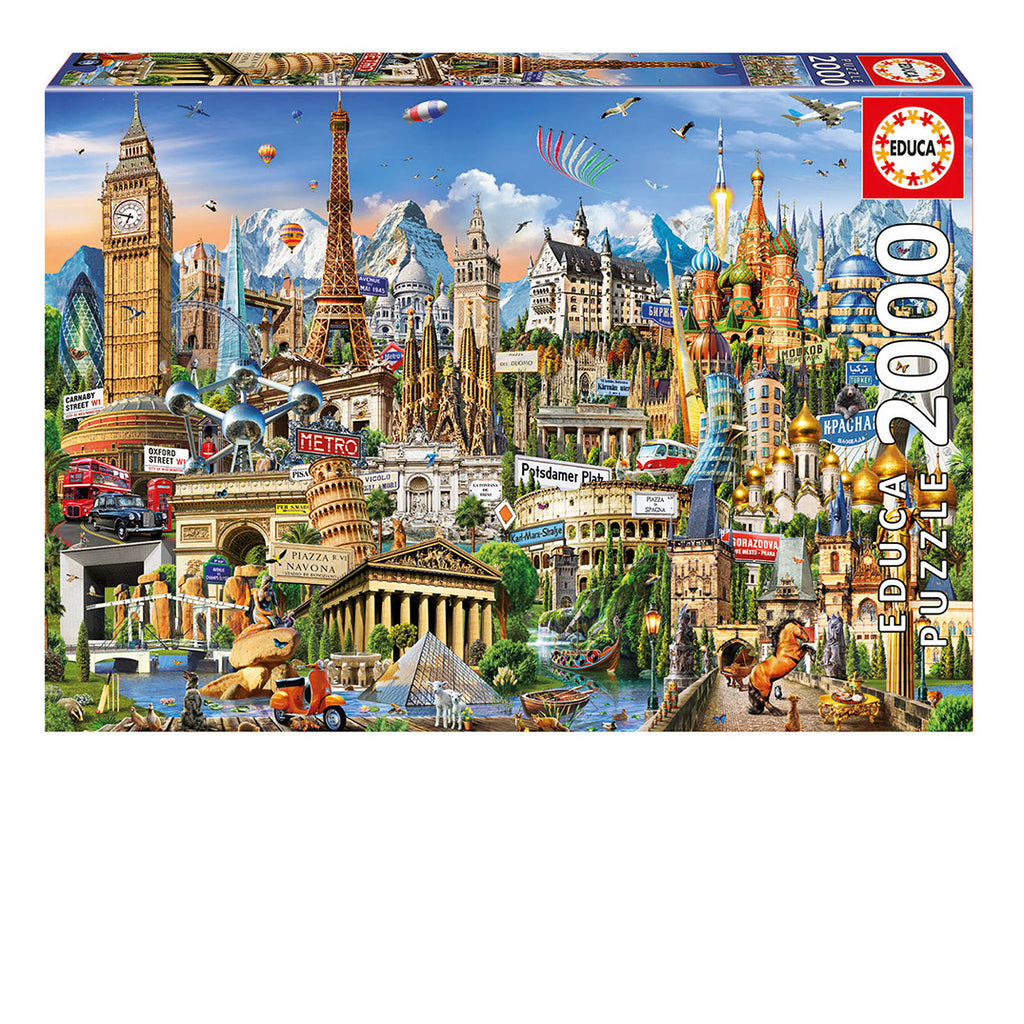 Europe Landmarks 2000-Piece Puzzle