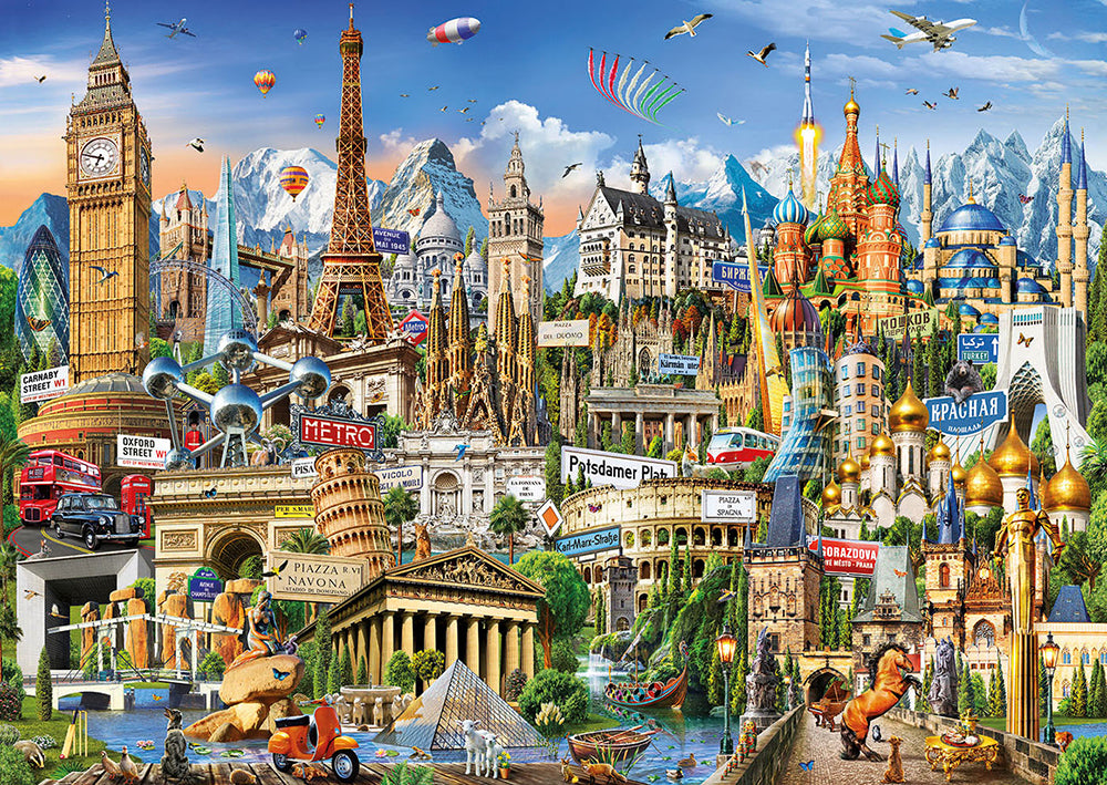 Europe Landmarks 2000-Piece Puzzle