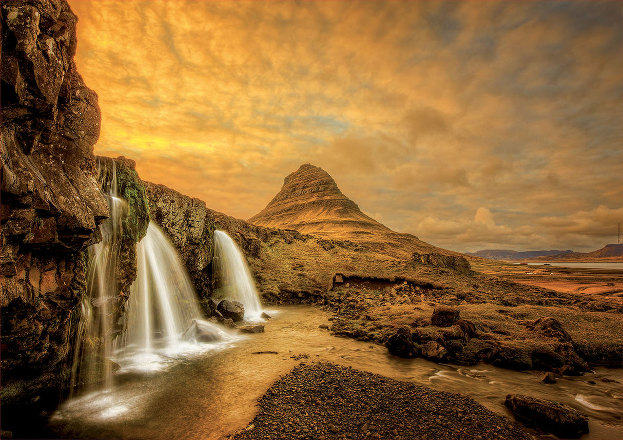 Kirkjufellsfoss Waterfall 1000-Piece Puzzle