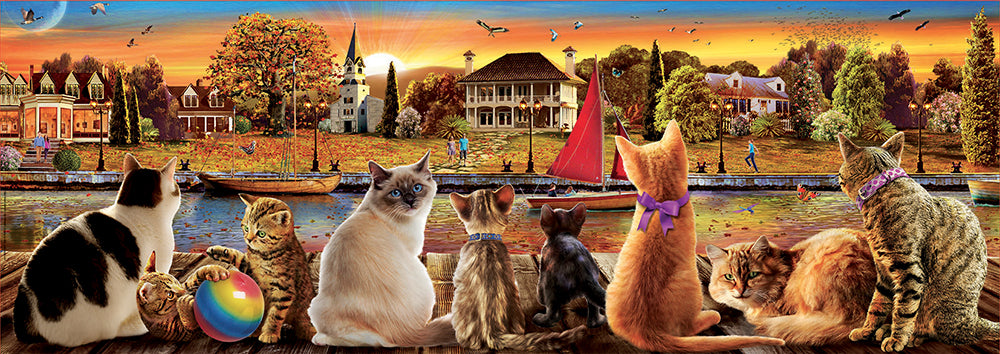 Cats on the Quay 1000-Piece Puzzle