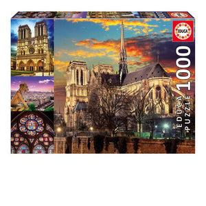 Notre-Dame Collage 1000-Piece Puzzle