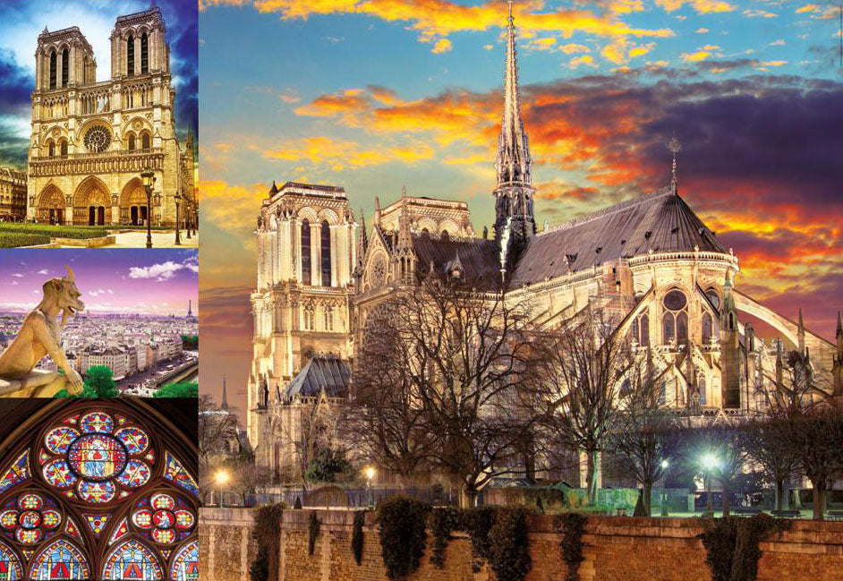 Collage de Notre-Dame<br>Casse-tête de 1000 pièces
