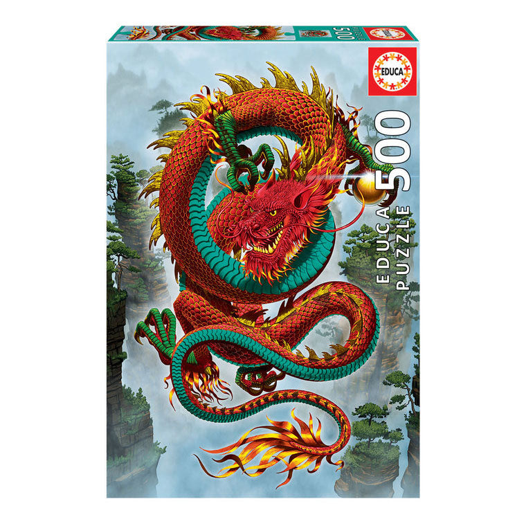 Good Fortune Dragon 500-Piece Puzzle