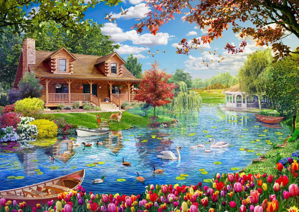 House on the Lake 5000-Piece Puzzle