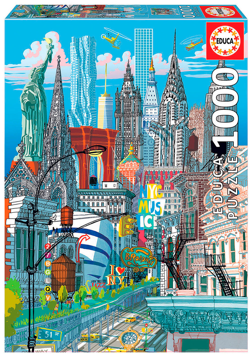 Educa City Puzzle - 200 Pieces - New York » Cheap Shipping