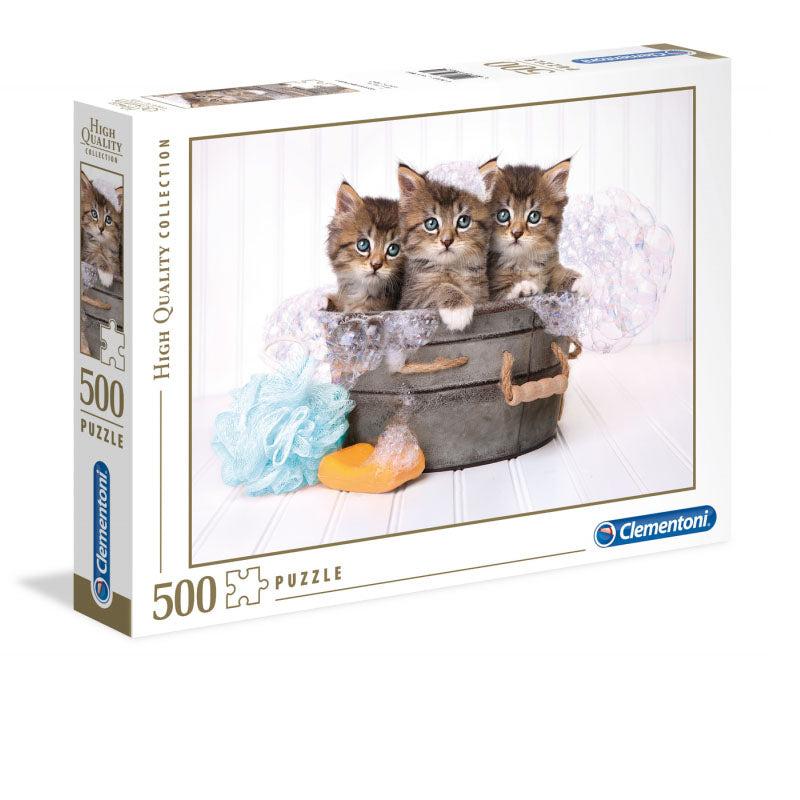 Kittens and Soap 500-Piece Puzzle