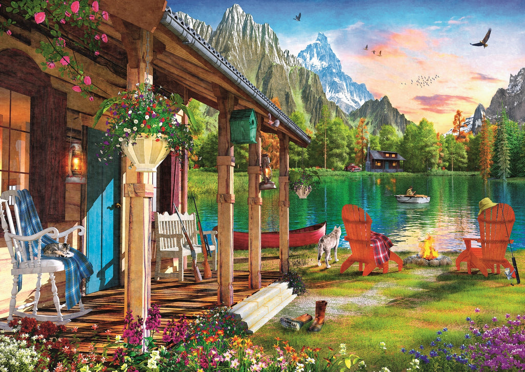 Cabin in the Mountains 500-Piece Puzzle