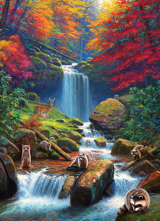 Mystic Falls in Autumn 1000-Piece Puzzle