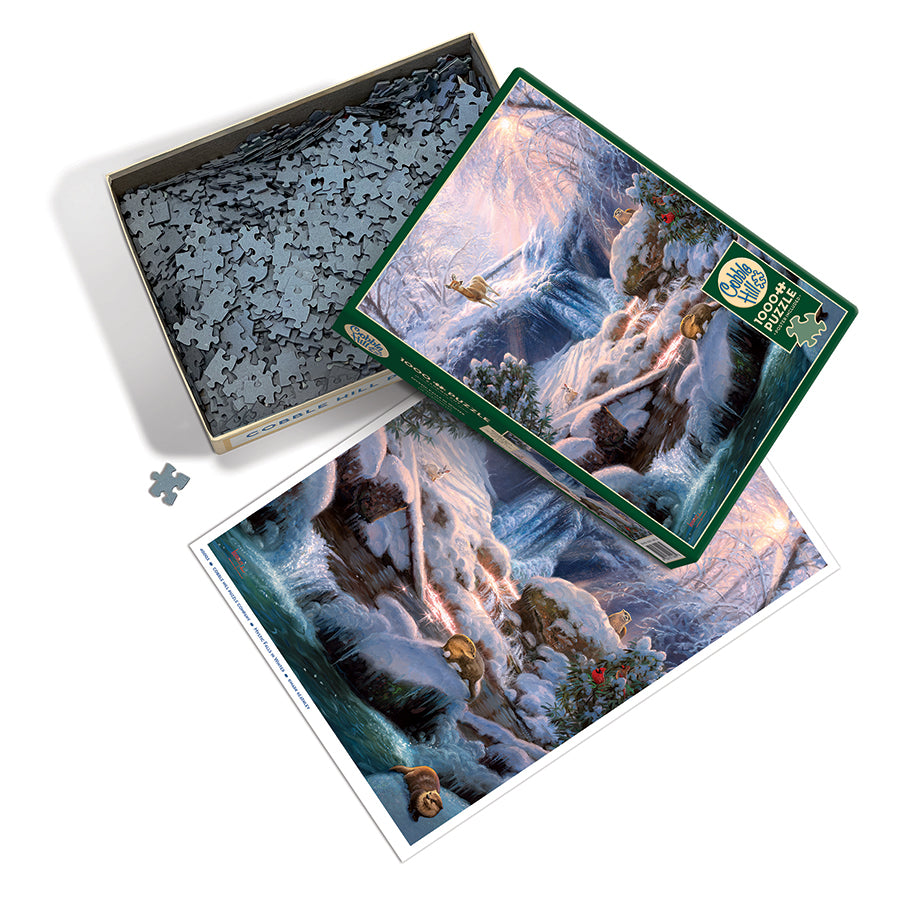 Mystic Falls in Winter 1000-Piece Puzzle
