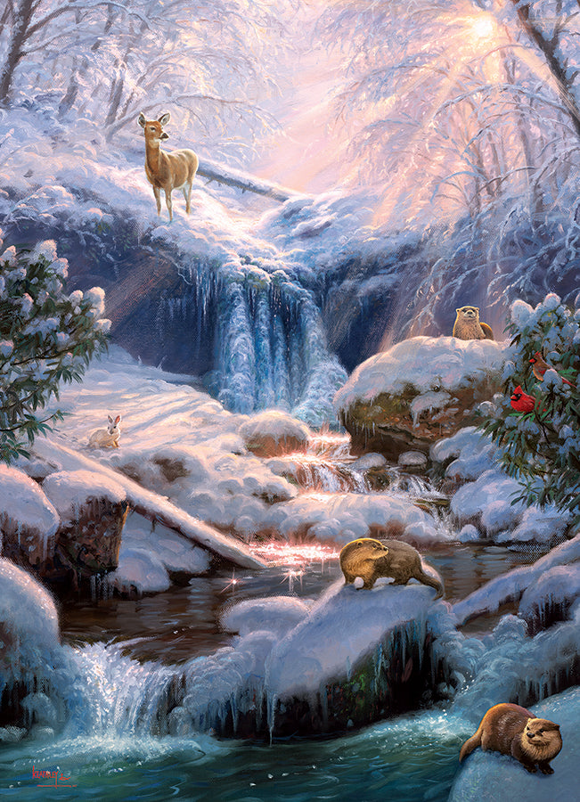 Mystic Falls in Winter<br>Casse-tête de 1000 pièces 