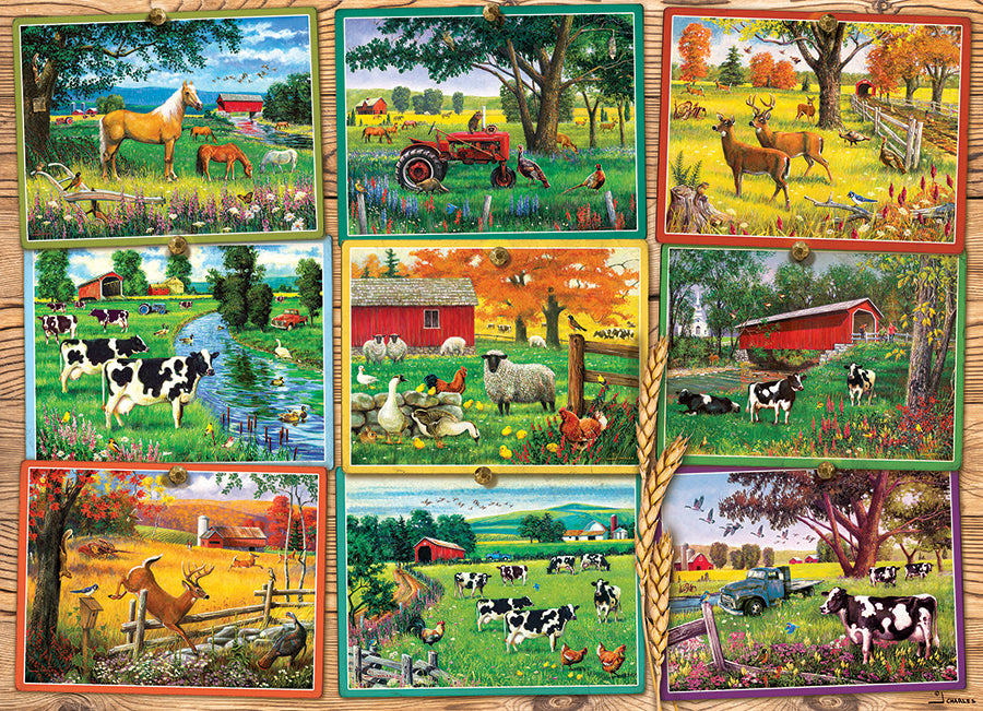 Postcards from the Farm - Casse-tête de 1000 pièces