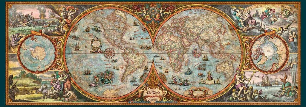 Carte de l'hémisphère<br>Casse-tête de 6000 pièces 