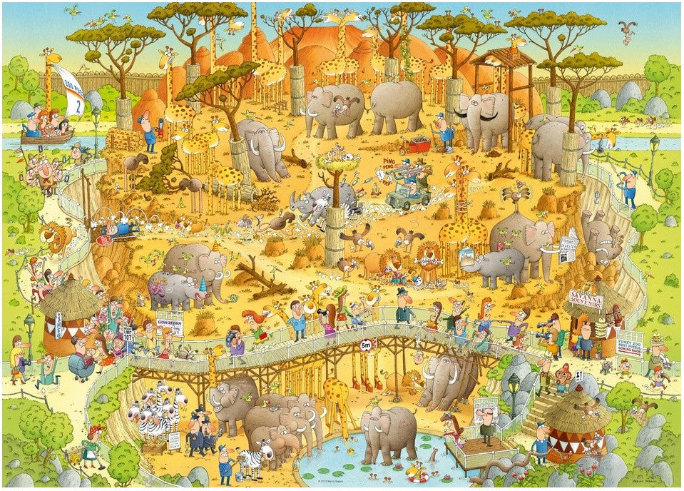 Habitat africain<br>Casse-tête de 1000 pièces 