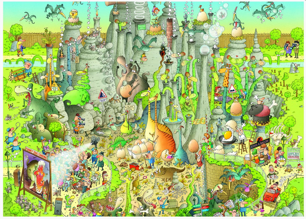Jurassic Habitat 1000-Piece Puzzle