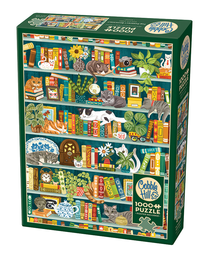 The Purrfect Bookshelf 1000-Piece Puzzle