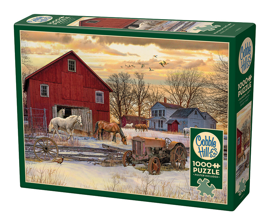 Winter on the Farm 1000-Piece Puzzle