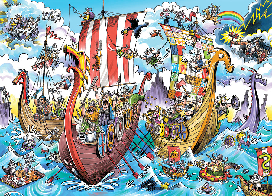 DoodleTown: Viking Voyage<br>Casse-tête de 1000 pièces 