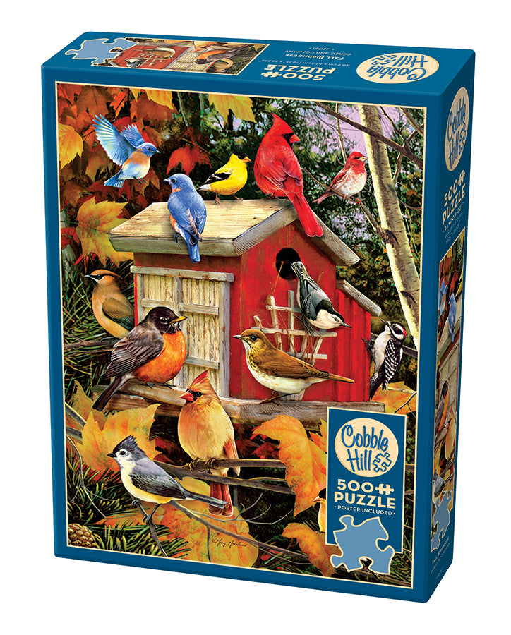 Fall Birdhouse 500-Piece Puzzle