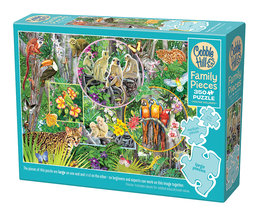 Rainforest Magic 350-Piece Family Puzzle