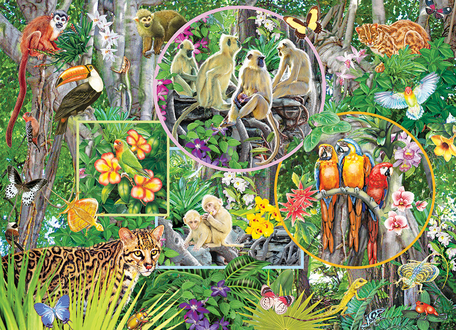 Rainforest Magic 350-Piece Family Puzzle