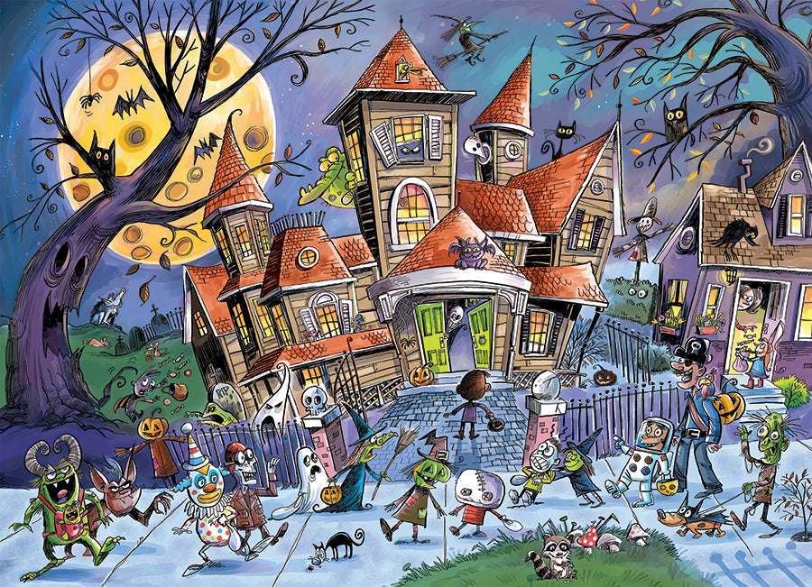 Haunted House 350-Piece Family Puzzle