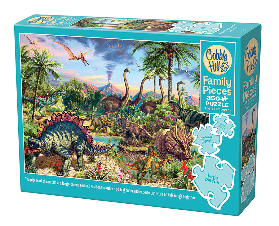 Prehistoric Party 350-Piece Family Puzzle