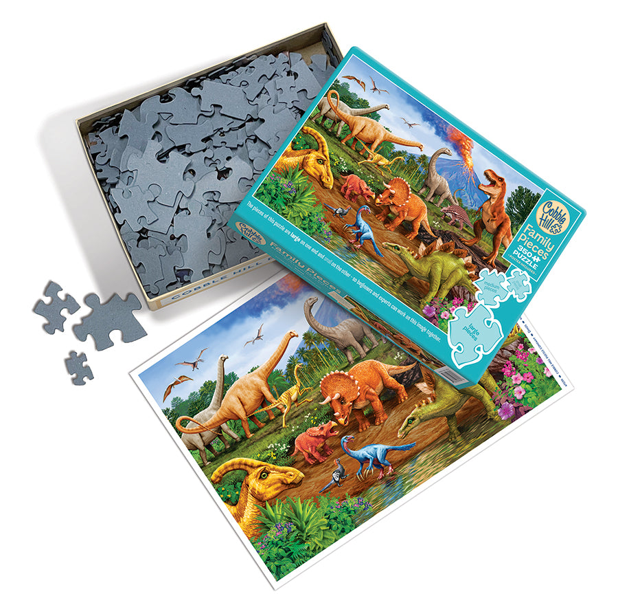 Dinos 350-Piece Family Puzzle