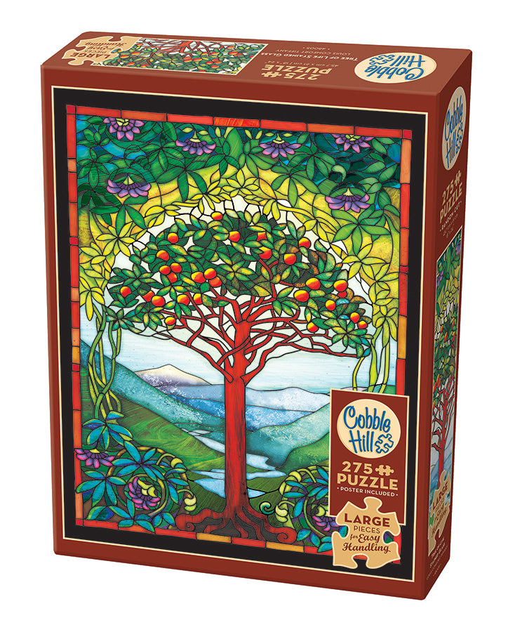 Tree of Life Stained Glass 275-Piece Family Puzzle