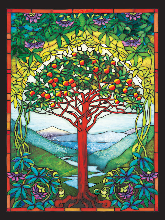 Tree of Life Stained Glass 275-Piece Family Puzzle