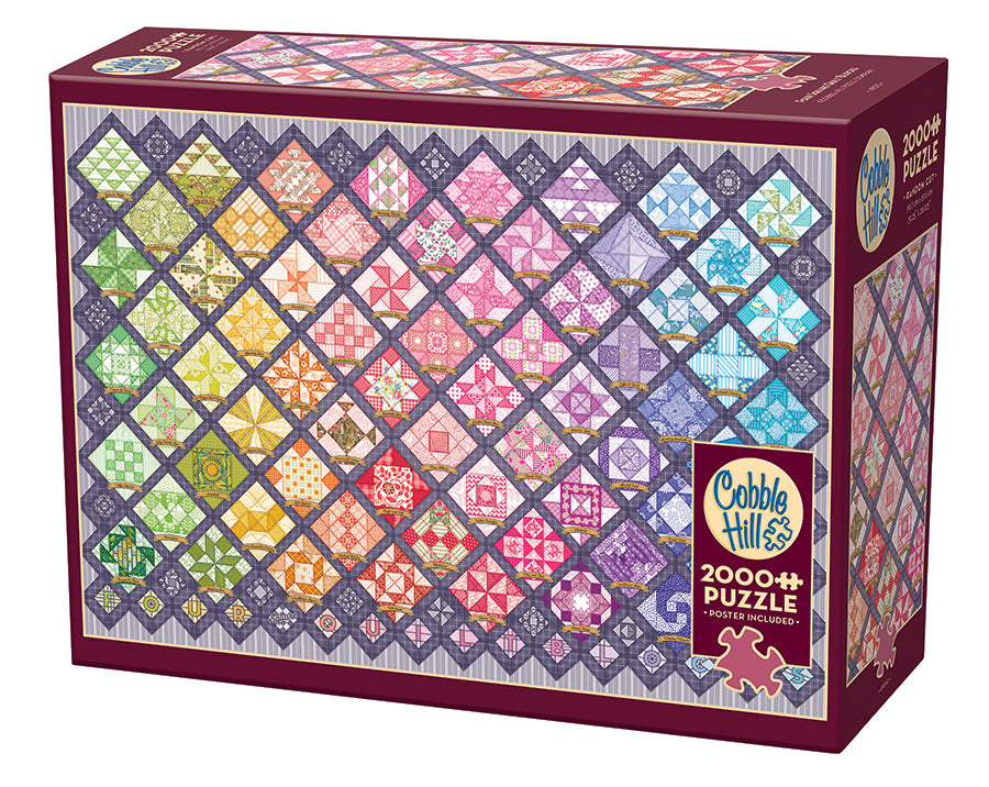 Four Square Quilt Blocks 2000-Piece Puzzle
