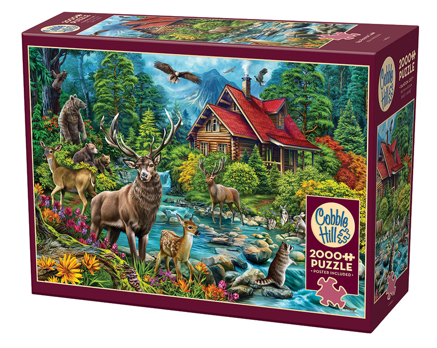 Red-Roofed Cabin 2000-Piece Puzzle