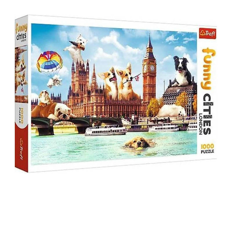 Dogs in London 1000-Piece Puzzle