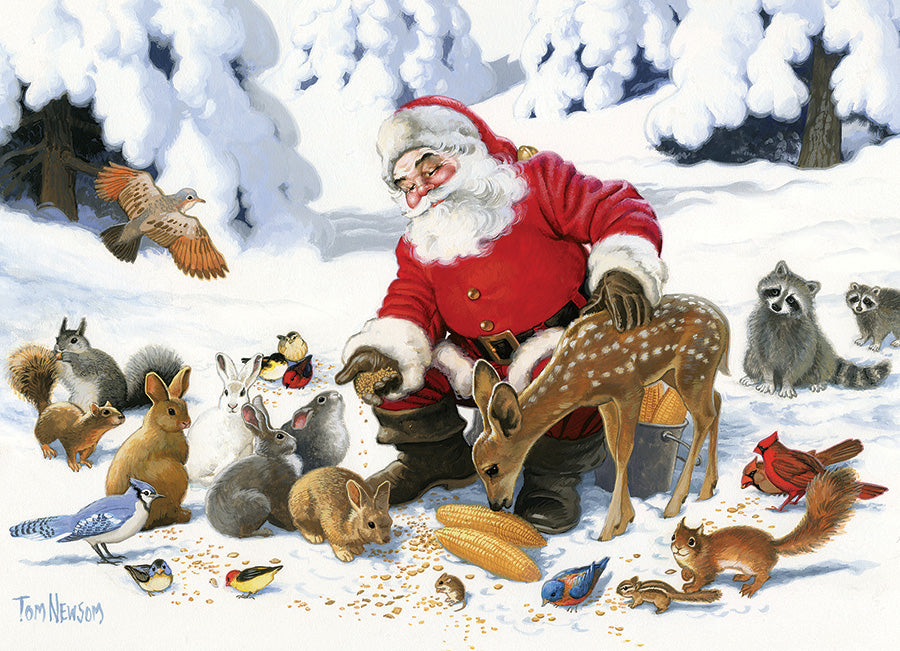 Santa Claus and Friends 350-Piece Family Puzzle