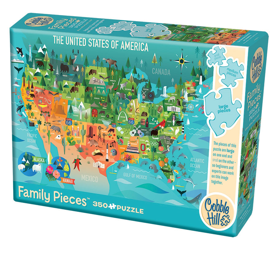 The United States of America 350-Piece Family Puzzle